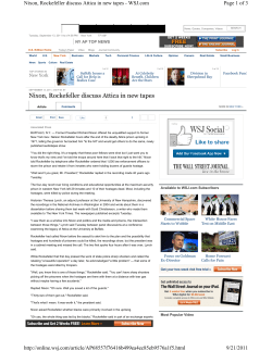 Nixon, Rockefeller discuss Attica in new tapes