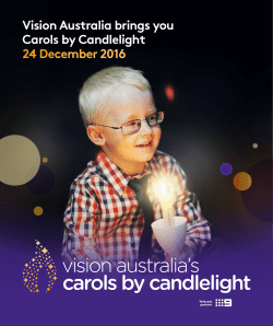 2016 program  - Vision Australia`s Carols by