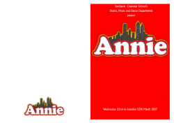 Stockport Grammar School`s Drama, Music and Dance Departments