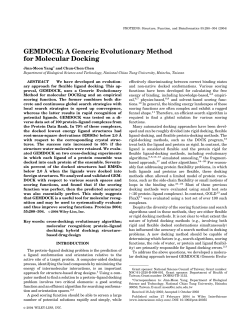 GEMDOCK: A generic evolutionary method for molecular docking