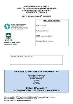 CFS Application Form 2017
