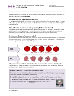 Abraded Blood Collection Form