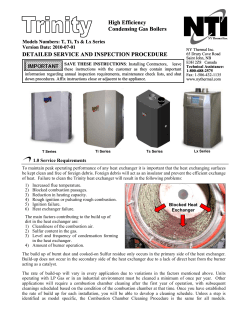 High Efficiency Condensing Gas Boilers