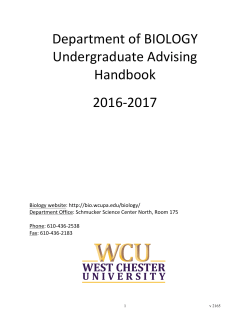 Biology UG Handbook 16-17 - Department of Biology
