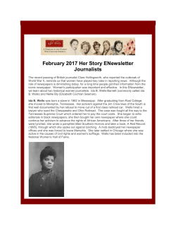 February 2017 Her Story ENewsletter Journalists