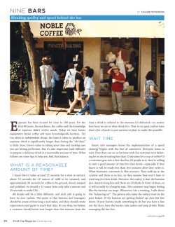 NINE BARS - Noble Coffee Roasting