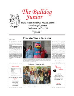 The Bulldog Junior - Island Trees School District
