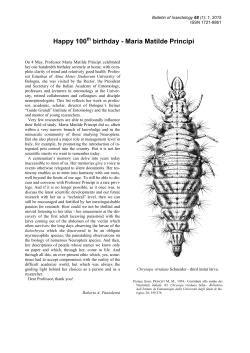 Happy 100th birthday - Maria Matilde Principi