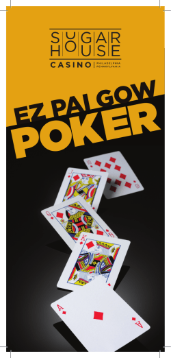 EZ PAI GOW - SugarHouse Casino