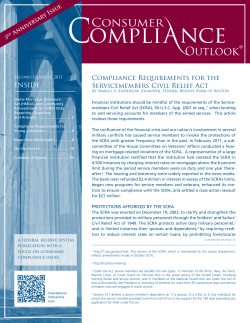Second Quarter 2011 Consumer Compliance Outlook