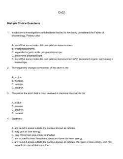 Multiple Choice Questions