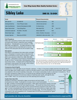 Sibley Lake - Crow Wing County