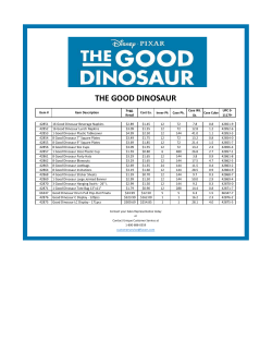 THE GOOD DINOSAUR