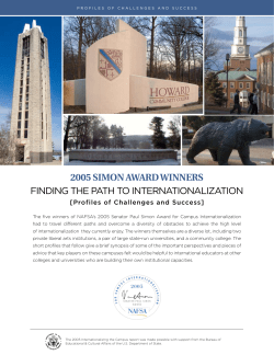 2005 simon award winners finding the path to