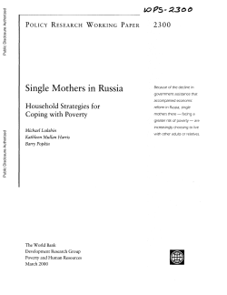 Single Mothers In Russia