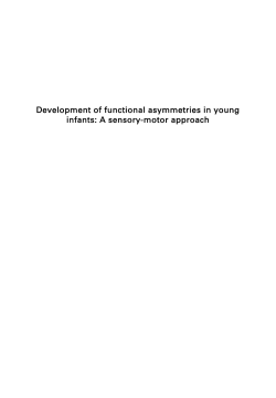 Development of functional asymmetries in young