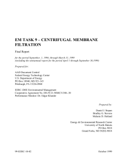centrifugal membrane filtration