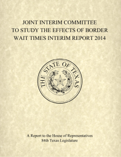 Interim Report - Texas House of Representatives