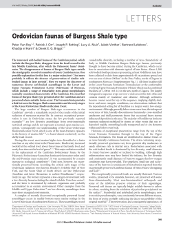 Ordovician faunas of Burgess Shale type