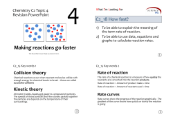 Rate of reaction - GCSE Chemistry Help