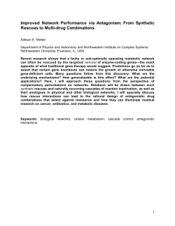 Improved Network Performance via Antagonism: From Synthetic