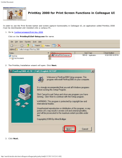 PrintKey 2000 for Print Screen Functions in Colleague UI