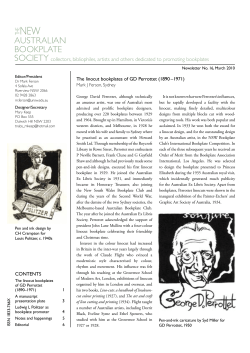 Newsletter no. 16 - New Australian Bookplate Society