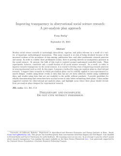 Improving transparency in observational social