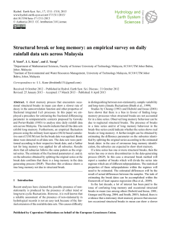 Structural break or long memory