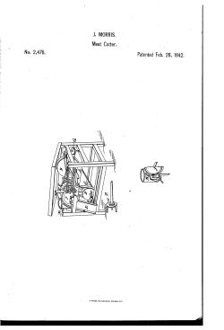 Machine for cutting meat and other substances