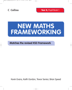 Maths Frameworking PB 8.1 Chs 1&ndash;9