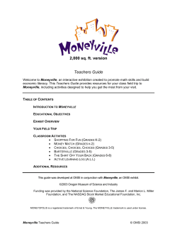 Moneyville - The Science Factory