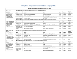 IB Diploma Programme course outlines
