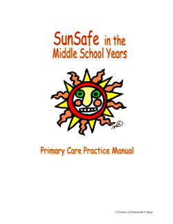 Primary Care Practice Manual - Norris Cotton Cancer Center