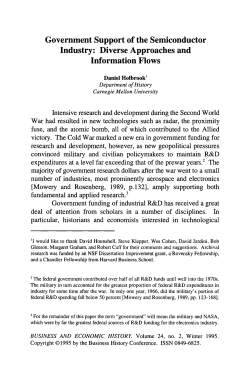 Government Support of the Semiconductor Industry