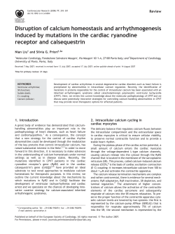 Disruption of calcium homeostasis and arrhythmogenesis induced