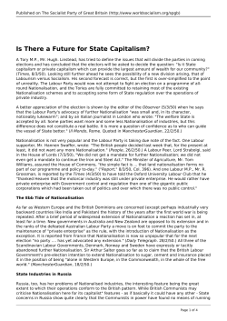 Is There a Future for State Capitalism?