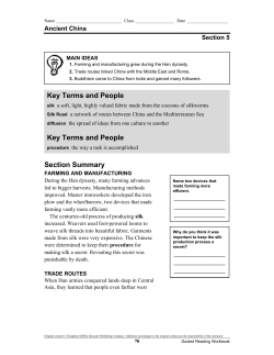 Section Summary Key Terms and People Key Terms