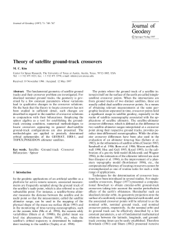 Theory of satellite ground-track crossovers
