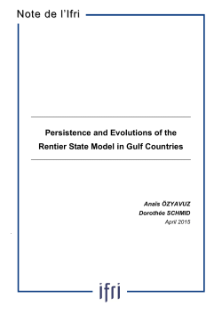 Persistence and Evolutions of the Rentier State Model in Gulf