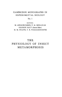 physiology of insect me t amorphos is