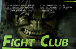 HULK VS. THE ABOMINATION. ANG LEE`S ARTHOUSE