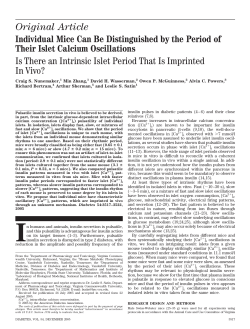 Individual Mice Can Be Distinguished by the Period of