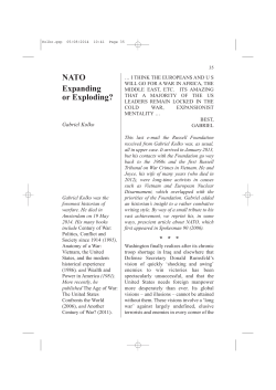 NATO: Expanding or Exploding?