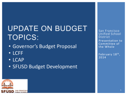 The Local Control Funding Formula and the Local Control