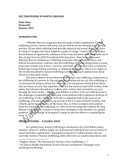 sex trafficking in north carolina