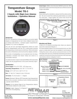 TG-3 Temperature Gauge