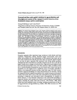 Seasonal and fine-scale spatial variations in egg