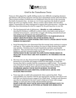 Grief in the Tumultuous Teens