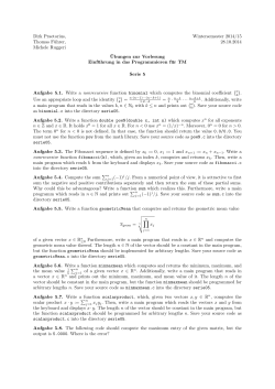 Dirk Praetorius, Wintersemester 2014/15 Thomas F&uuml;hrer